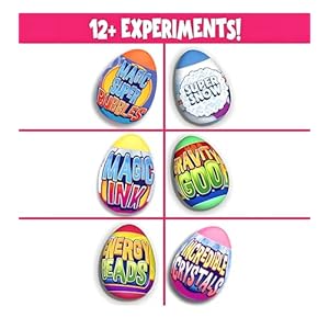 Be Amazing! Toys Egg-Cellent Experiment - 6 Pack Science Experiments for Children- Egg-Shaped Activity Kit for Boys and Girls - Easter Party Favor or Basket Stuffer - STEM for Kids 8+ Be Amazing Toys Egg Cellent Experiment 6 Pack Science Experiments for Children Egg Shaped Activity Kit for Boys and Girls Easter Party Favor or Basket Stuffer STEM for Kids 8