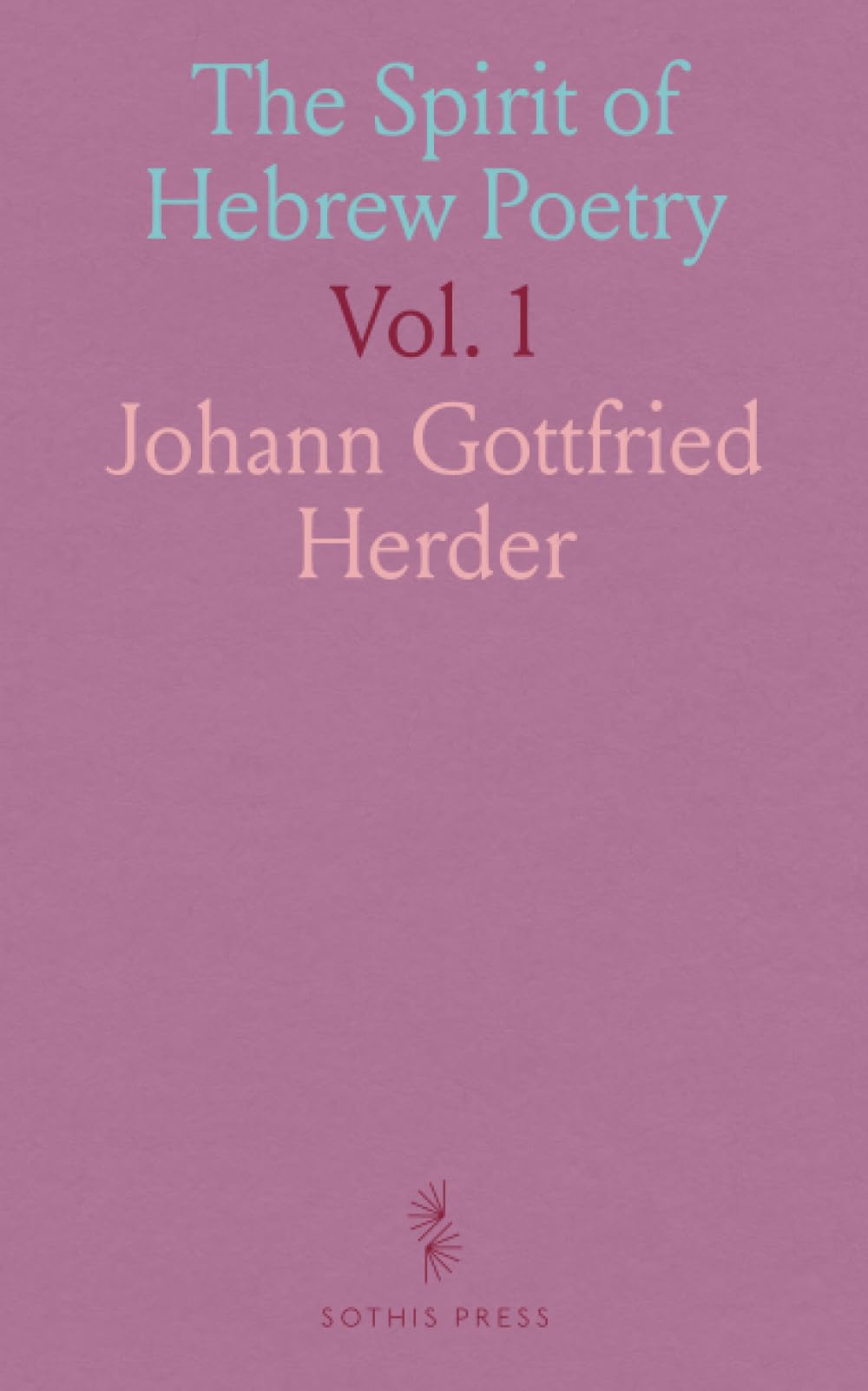 The Spirit of Hebrew Poetry