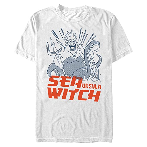 T-shirt Anime Ursula Disney Villains pour homme en taille grande 4XL blanc