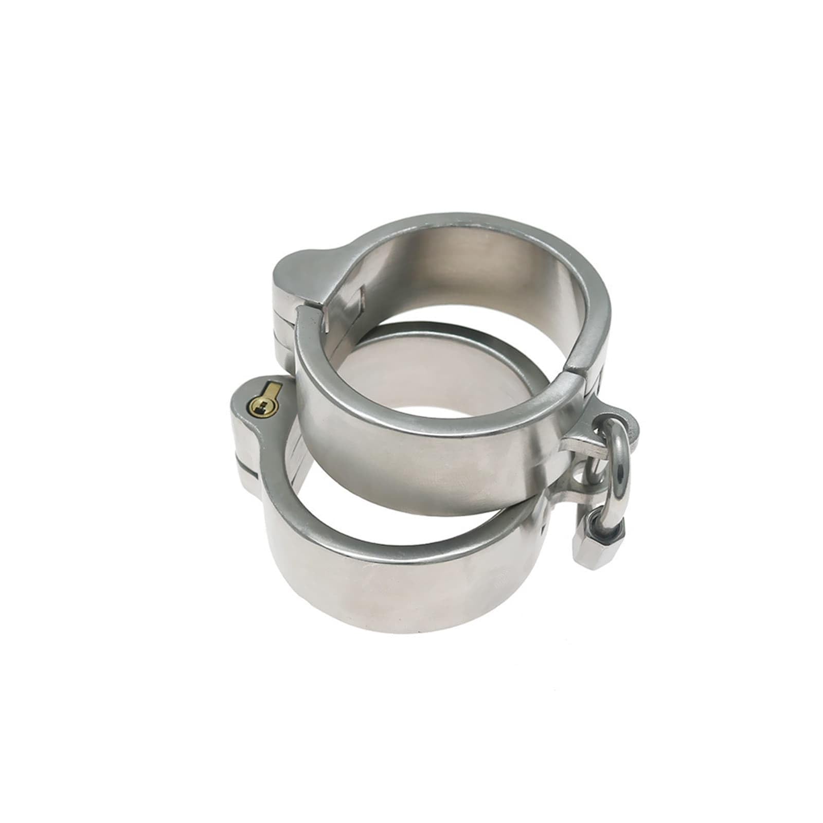 Oval Edelstahl Metall Bdsm Handfesseln Hand Manschetten, Fußfesseln Fesseln Handschellen Fußmanschetten Abschließbar Flirten SM Slave Sex Werkzeuge für Paare(Für Männer,Fußfesseln)