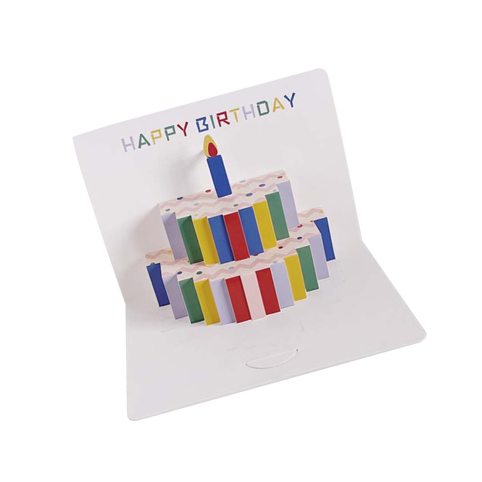 Jazuaiao B 10Pcs 3D Popping Up Irthday Card Rainbow Greeting Card Paper Texture Suitable For Any Ages Celebration Creative Irthday