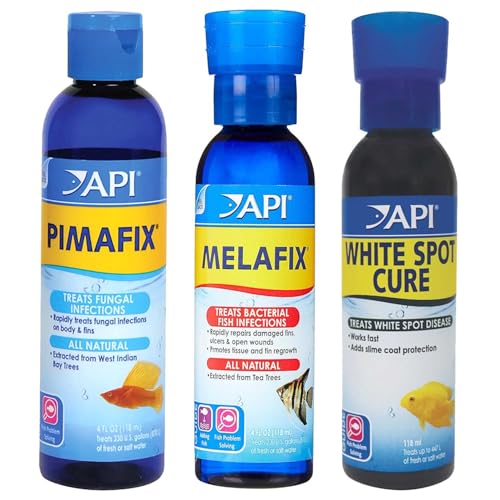 3 x 118ml API Fish First Aid Disease Treatment Bundle Fish Medication Bottle