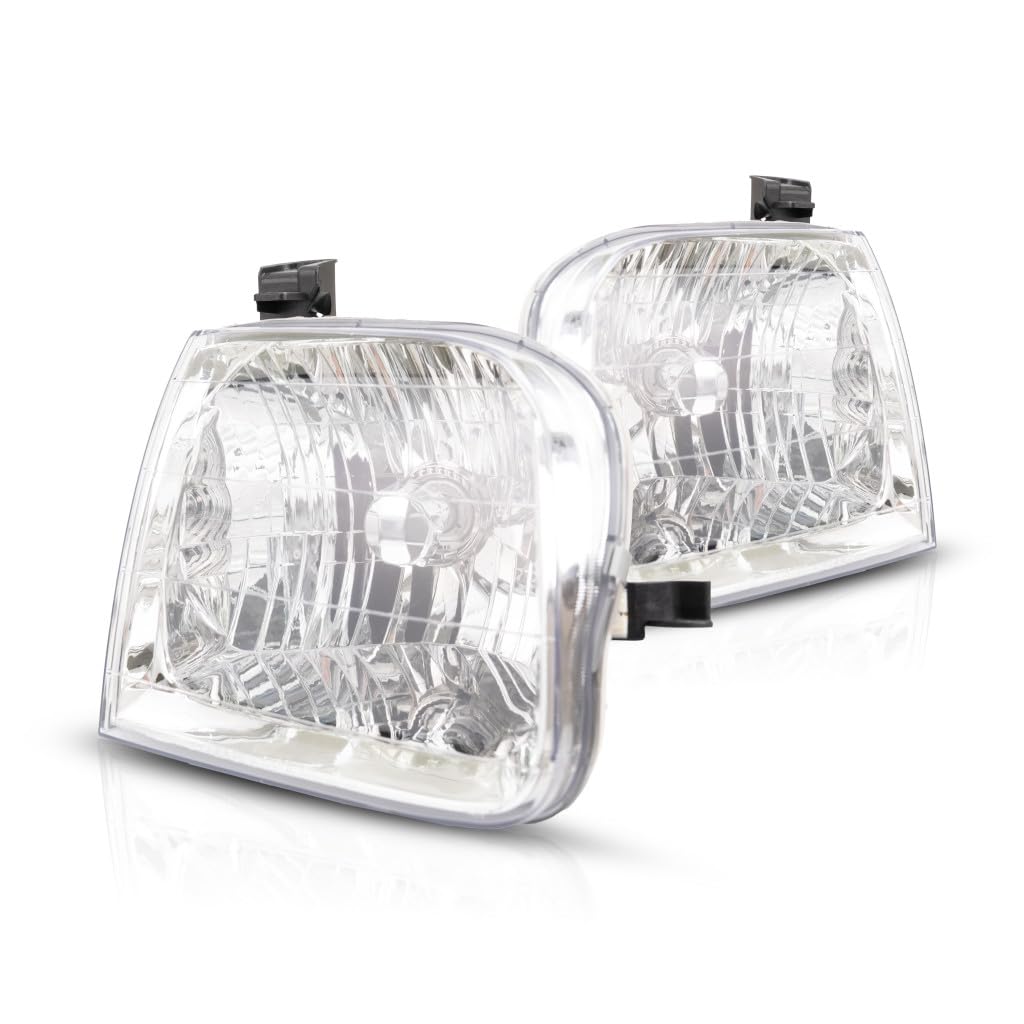 Faros Delanteros Completos Para Toyota Sequoia Y Tundra 2001-2004 – Par Lado Izquierdo Y Derecho, Cromados