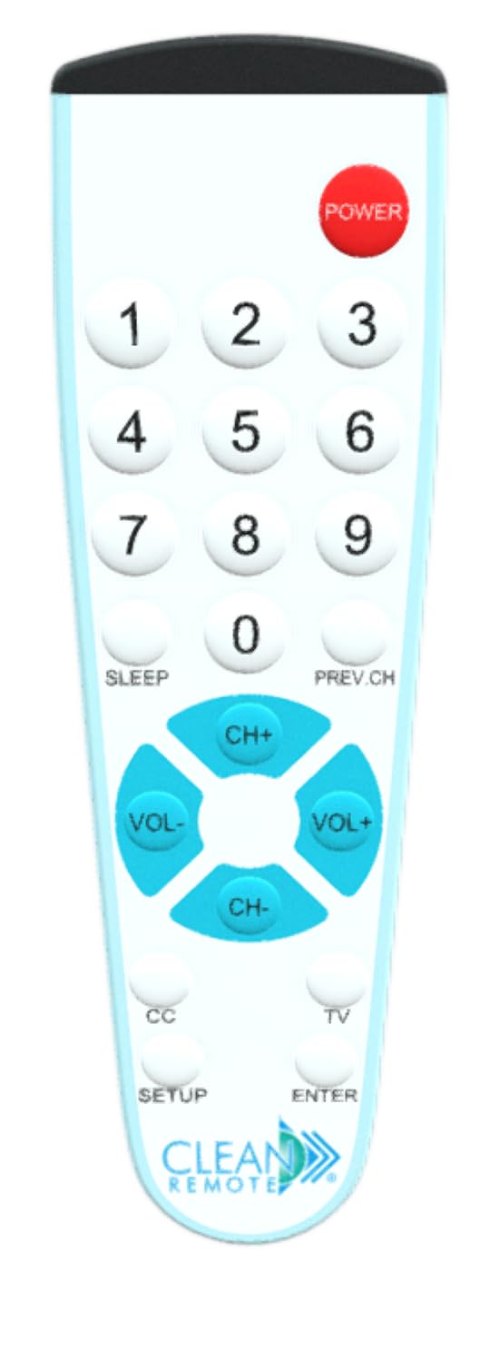CR2BB - Mando a distancia universal para TV con botón grande, cuidado de la salud, paquete de 50