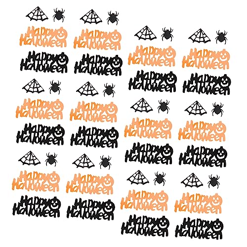 COLLBATH Suministros De Decoración De Fiesta (60 G) Confeti De Araña y Telaraña Halloween Murciélago Calabaza Bruja Fantasma Accesorios Decorativos Para Hogar Cafetería Tienda Bar