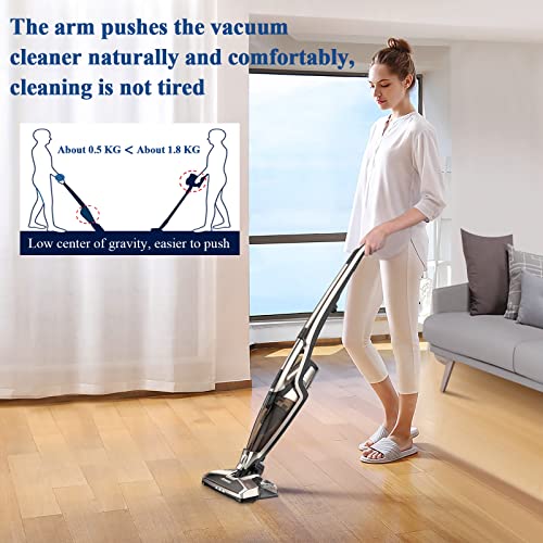 AZMKOO Aspirateur sans Fil, Aspirateur a Main sans Fil 2 en 1 Aspirateur Balai sans Sac pour Maison, Sols Durs, Tapis, Voiture, Poils d'animaux - Image 7
