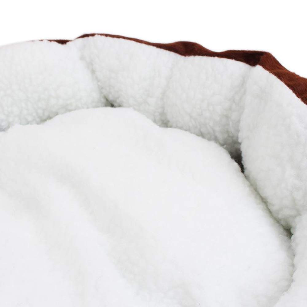 قطعة واحدة من سرير الحيوانات الأليفة الدافئ، وسادة للحيوانات الاليفة قابلة للازالة، وسادة ناعمة ومستديرة، مستلزمات الحيوانات الاليفة للكلاب الصغيرة والقطط، لون رمادي، اصدار جديد وشائع