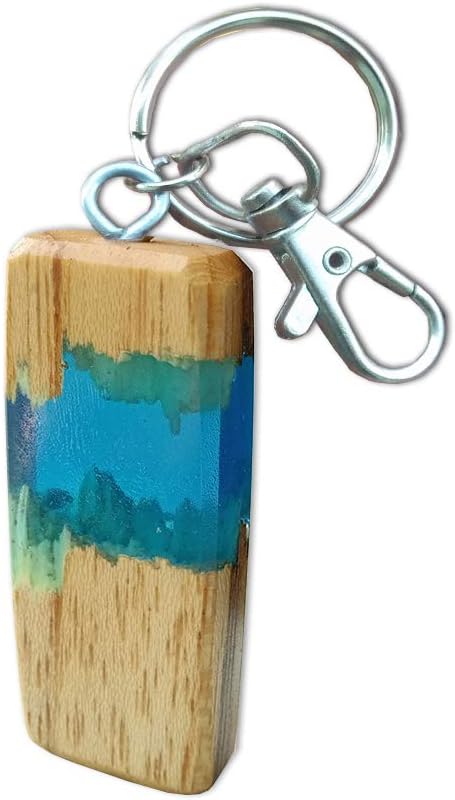 interloop crystal wood keychain-Brown