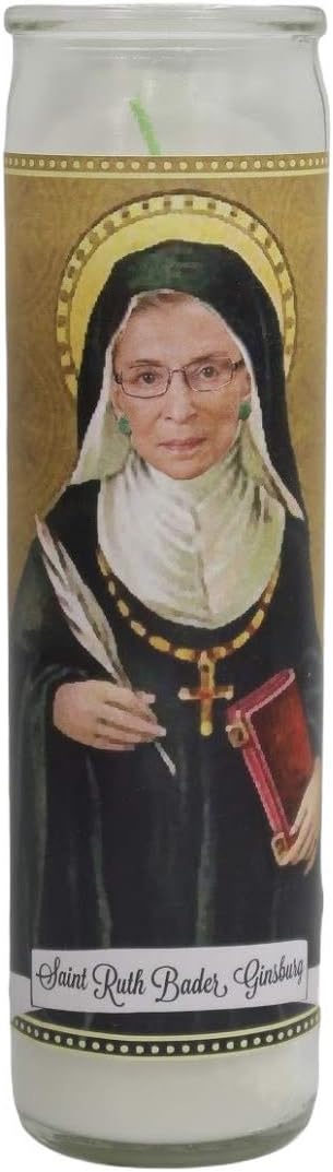 Ruth Bader Ginsburg RBG Devotional Prayer Saint Candle