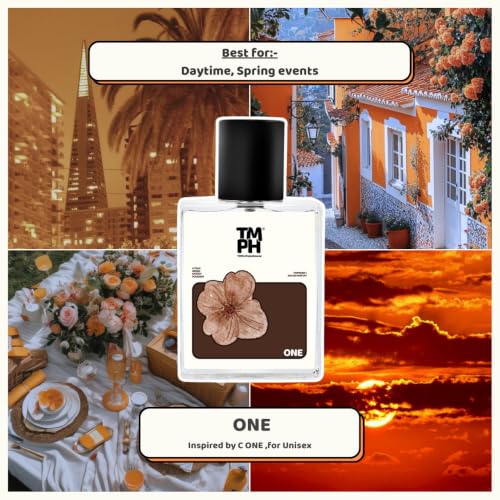Image of TMPerfumehouse One EDP for Men & Women | Fresh, Fruity & Long Lasting Perfume Spray | Citrus, Green & Woody Fragrance | Luxury Gift for Him & Her | TMPH | 50ml
