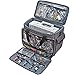 HOMEST Deluxe Sewing Machine Case with Wheels, Rolling Trolley Tote with Multiple Storage Pockets for Accessories, Compatible with Singer & Brother Machine, Grey (Patent Design)