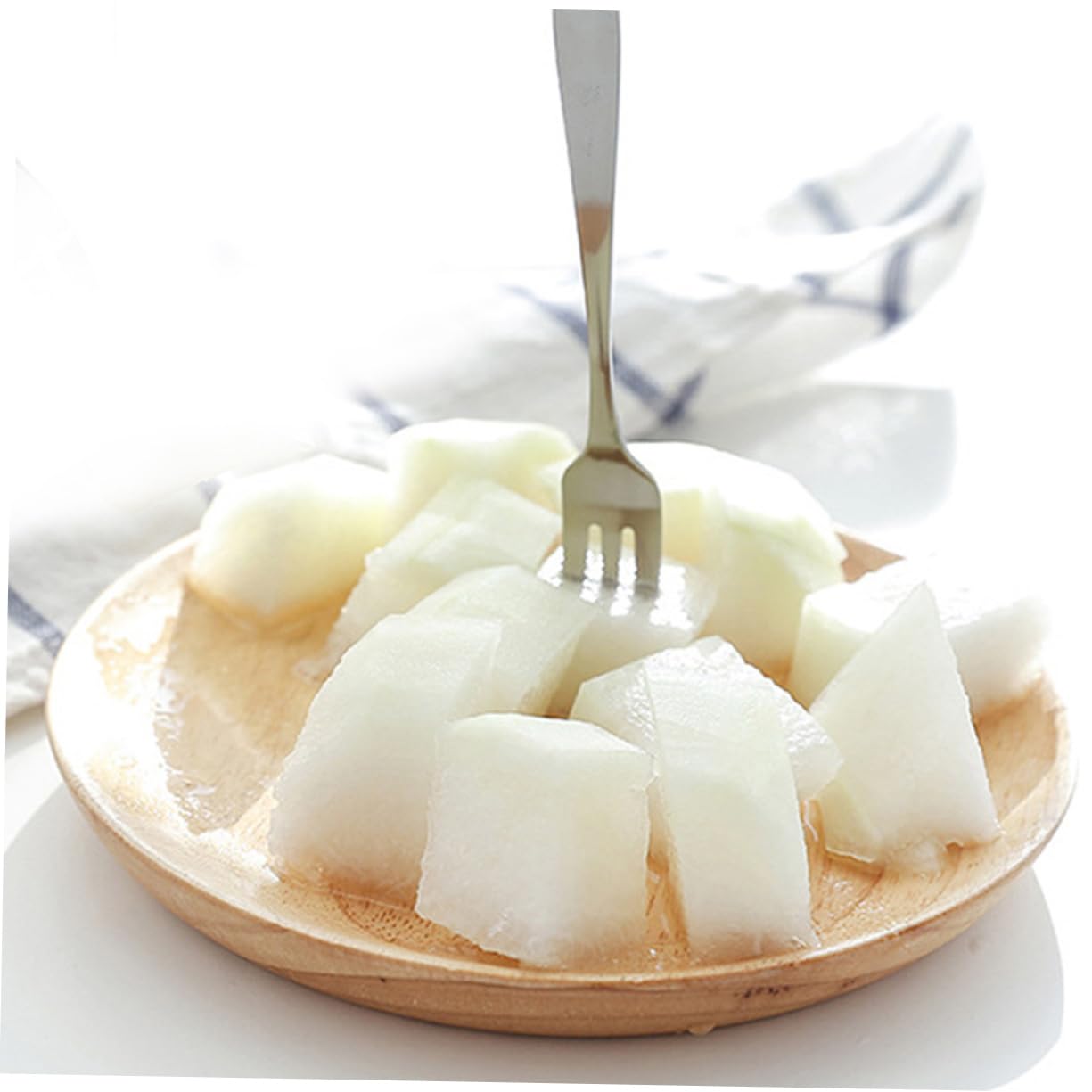 Juego de 24 Tenedores de Acero Inoxidable para Postre | Color Plata, Fáciles de Limpiar, Cómodos, para Fruta y Tartas, Formato Pequeño Portátil
