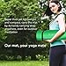 HemingWeigh Extra Thick High Density Exercise Yoga Mat with Carrying Strap for Exercise, Yoga and Pilates (Green 1/2 inch)