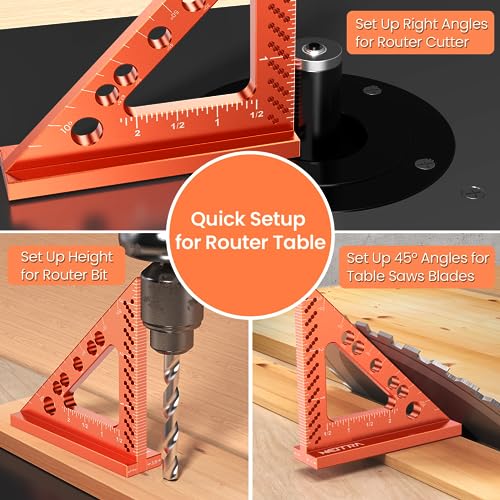 Neitra NT-SCS-03-2023 Small Square Ruler With Fixed Angle Pin thumb #5