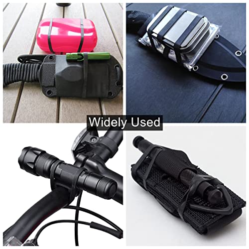 Tactical Rubber Bands Size #64 (3 1/2" X 1/4"), 100 Pcs Black Wide Thick Large Strong Heavy Duty Rubber Bands Heat Cold Uv Resistant For Hunting Hiking Backpacking Outdoor Camping Survival (100) #TOP4