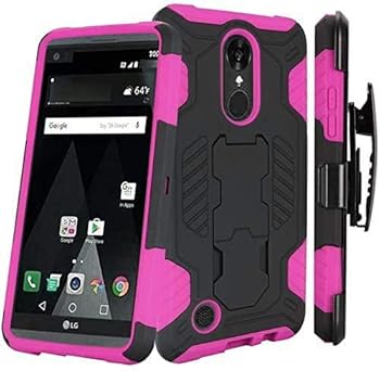 LG Aristo/Aristo 2 / LG Tribute Dynasty Armor Case Heavy Duty Shock Impact Full Body Protection Kickstand + Belt Clip Holster Work Case