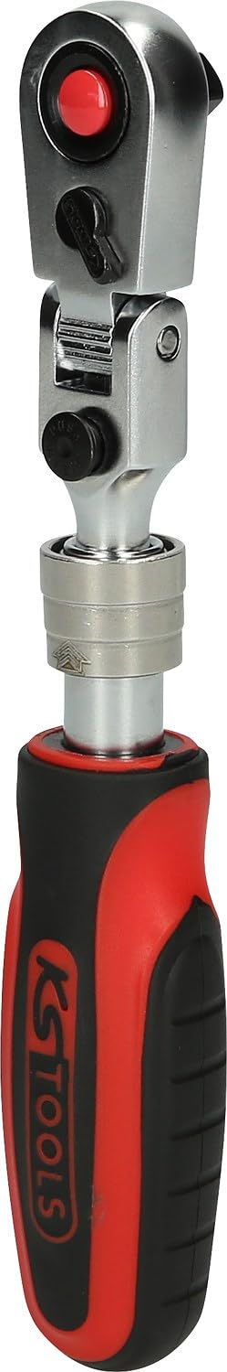 KS TOOLS 1/4" SlimPOWER telescopic-joint reversible ratchet, 72 teeth 914.1420 Couleur