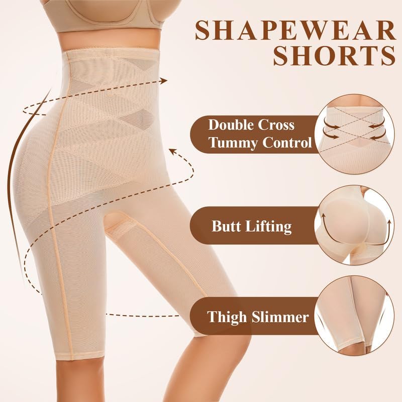 SIMIYA Shapewear Tummy Control Body Shaper for Women Compression High Waist Trainer Thigh Slimmer Butt Lifting Shapewear - Image 3