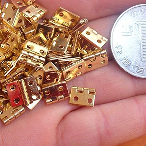 Housoutil Mini Dobradiças 150 Peças Dobradiças Retrô De 4 Furos Parafusos De Dobradiça De Substituiç