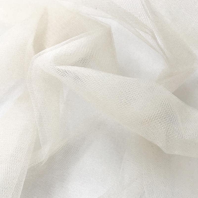 Tessuto Tulle - Ritaglio 50x280 Cm, 100% Nylon - Per Abiti Sposa, Danza, Decorazioni, Costumi - Foto 2
