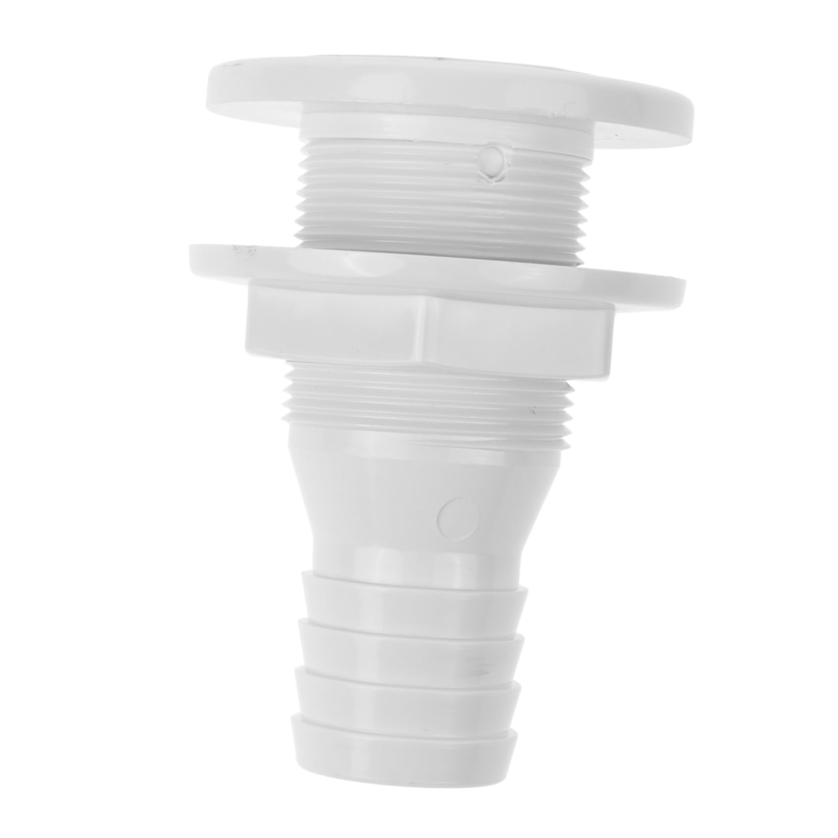 PRETYZOOM Boat Parts Yacht Overflow Drain Tube Thru Hull Fitting Drain Valve and Plug (1-1/4in)