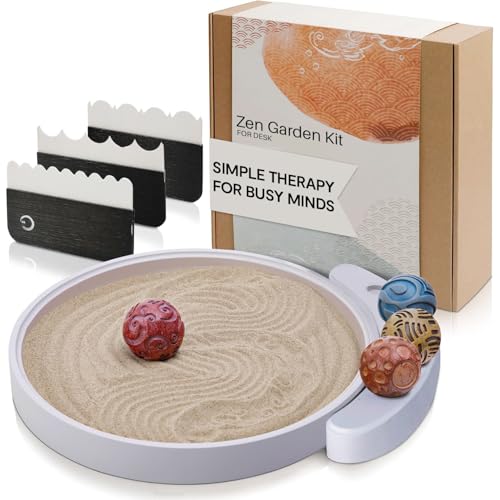 ENSO Japanese Zen Garden Kit for Desk - Inori Premium...