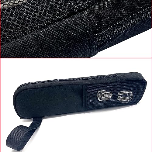 Image of Wanty Protective Nylon Black Travel Pouch Bag Compatible with Epson Workforce ES-50 / ES-60W /DS-30 / DS-70 Portable Sheet-Fed Document Scanner