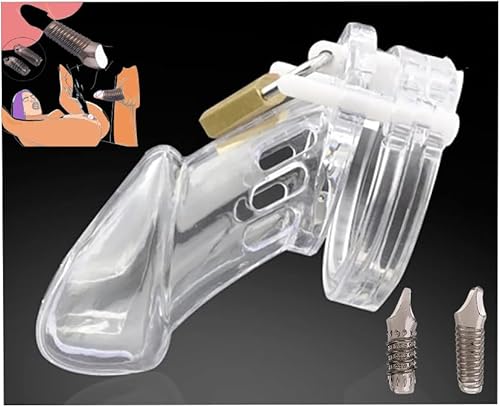 Male Chastity Device cage, Plastic Chastity Device for Male Penis Exercise, ergonomically Designed Chastity cage Printed Large Adult Sex Toy Sweater AZ-4