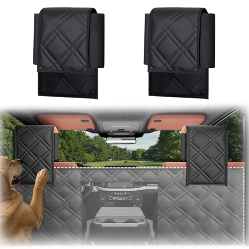 Surfcabin Universal Headrest Covers for Cars: Elastic Full Wrap-Around Design Anti-Scratch Cover - Waterproof Oxford Cloth Material - Complementary Accessory for Car Seat Hammock & Seat Covers- 2 pcs