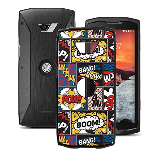 KJYF Coque pour Crosscall Core X4 (5.45'), Etui de Protection Cover Bumper Noir Case TPU Ultra Mince Silicone Souple Housse pour Crosscall Core X4 - Symbole Surprise