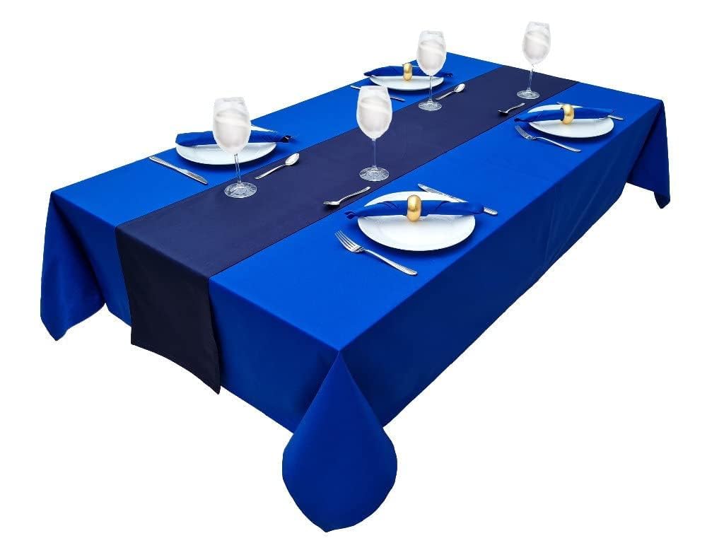 Tablecloth, Table Linen, 100% Cotton, Concept Collection, Choice of Colours and Sizes (Tablecloth - 80 x 80 cm, Royal Blue) - Image 3