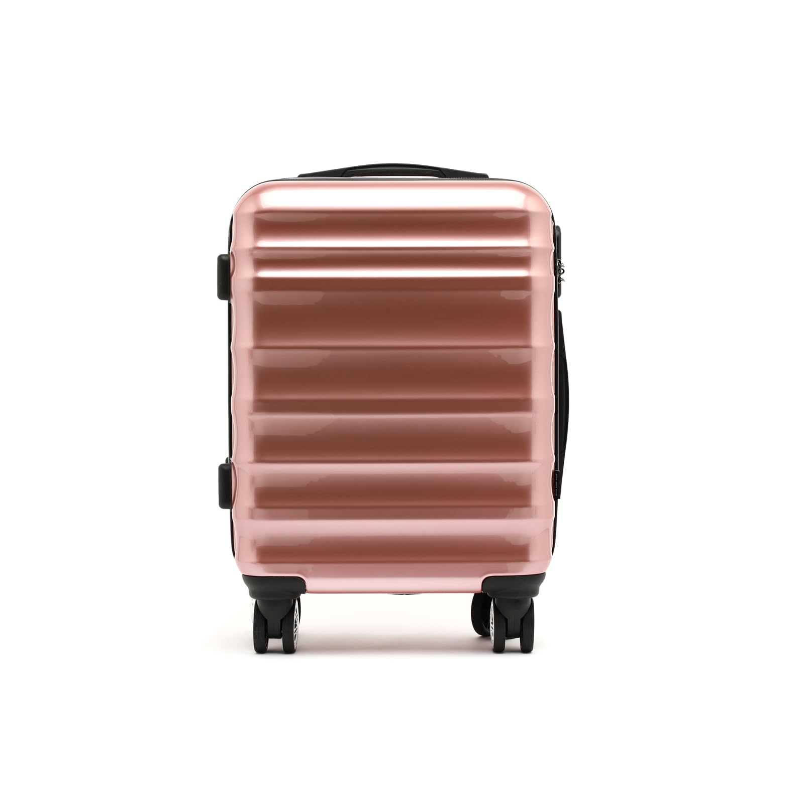 MISAKO Maleta Pequeña de Viaje London Rosa Unisex - Equipaje rígido de 54 X 34 X 20 cm de 4 Ruedas