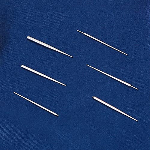 YOFANST 6pcs Piercing Taper Insertion Pins 14G 16G External Threadless Internal Bar Body Piercing Kit Assistant Tool