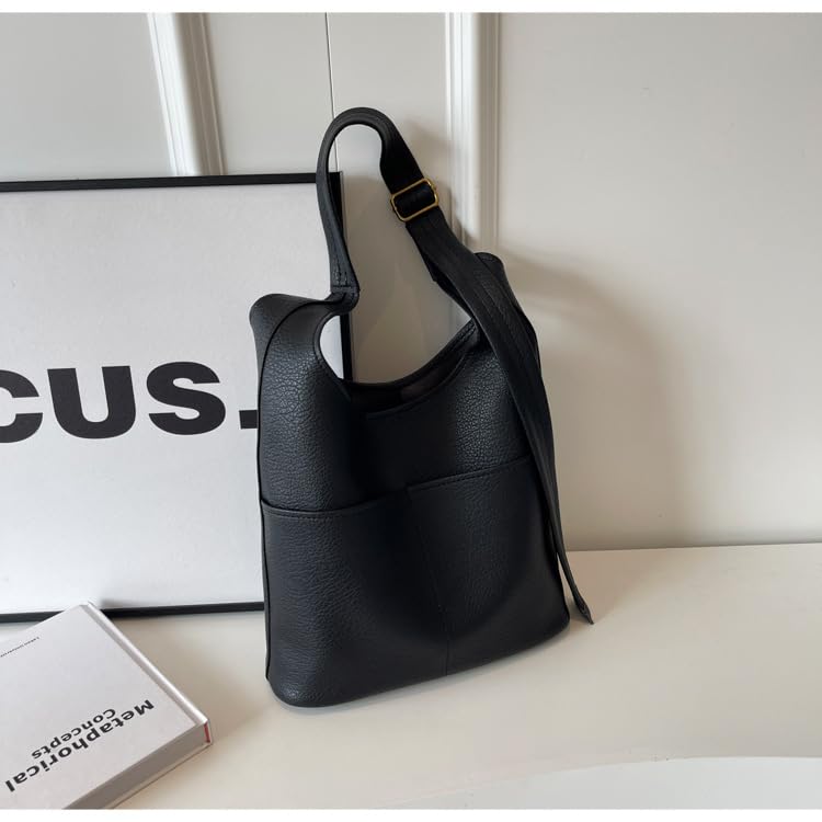 Bolso Tote Grande de Cuero Vegano Suave para Mujer miniatura 3