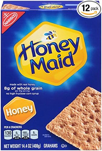 Honey Maid Grahams Crackers, 14.4-Ounce Boxes (Pack of 12)