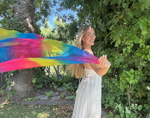 CRB Fashion Womens Ladies Rainbow Colorful Cover Up Scarf2