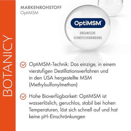 Schmerzmittel Botanicy Zündex Forte Complex 60 MSM Kapseln