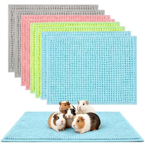 UAYNFY Guinea Pig Cage Liner 8 Pcs 16x12 Inch 4 Colors