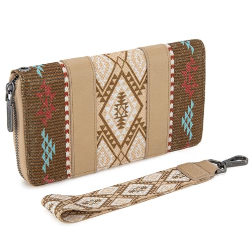 Image of X Wrangler Wristlet Western Wallet Boho Aztec Credit Card Holder for Women