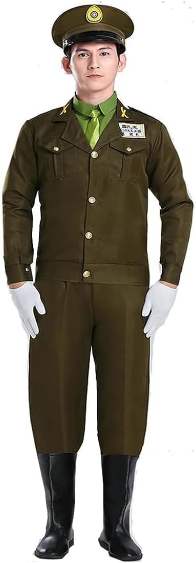 Amazon.co.jp: [NOQINHOO] 軍官 軍服 下士官 制服セット コスプレ ハロウィン仮装 ステージ衣装 舞台服 演出服 ...