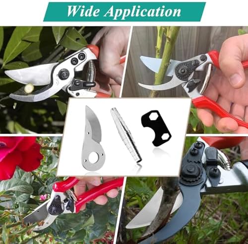 Hand Pruner Replacement Kit (2/3-1) Compatible with Felco Pruners Models: F2, F4 &F11 - Spare Blade, Spring & Adjustment Key for Garden Pruning Shears & Bypass Clippers - Thumbnail 5