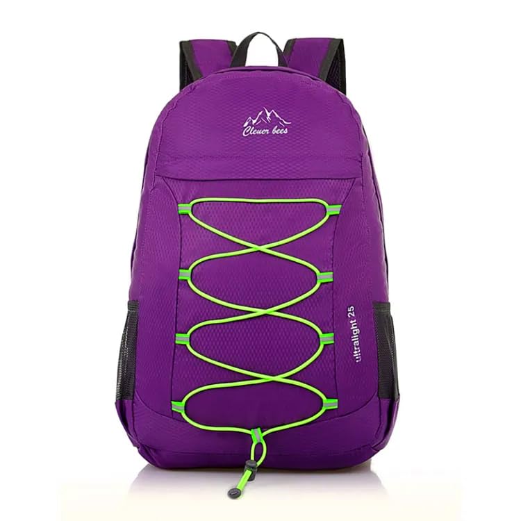 Sac à dos de randonnée violet 30L léger et résistant à l'eau pour la marche