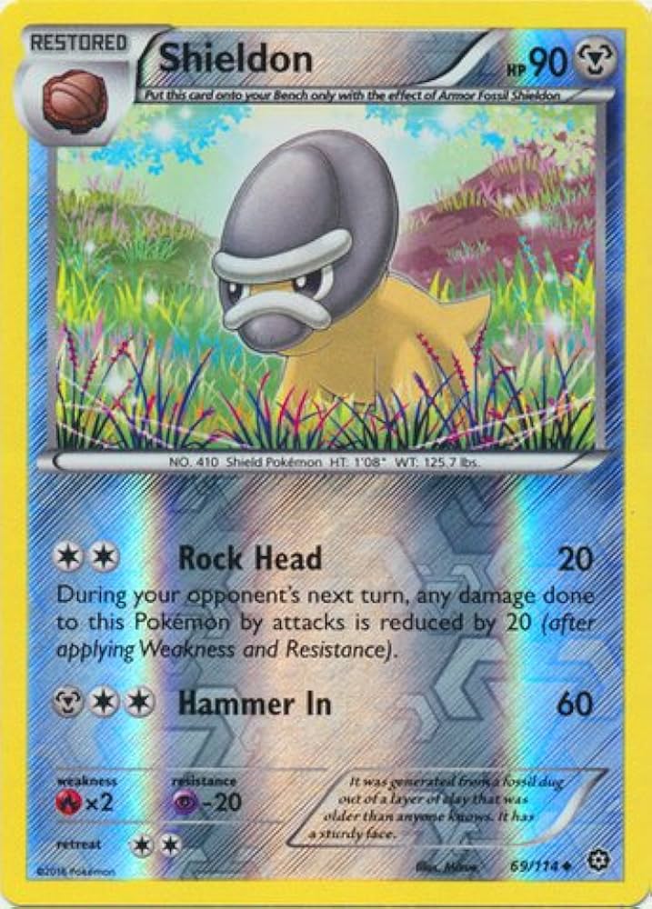 Amazon.co.jp: Pokemon - Shieldon (69/114) - XY Steam Siege