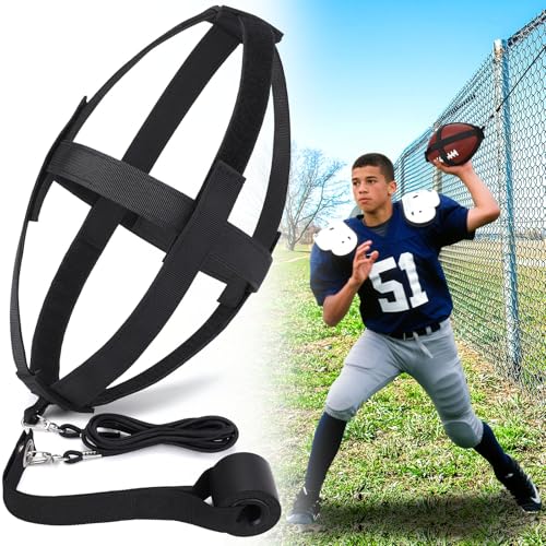 TOBWOLF American Football Throw Trainer, Youth Football Practice Equipment Improve Throwing...