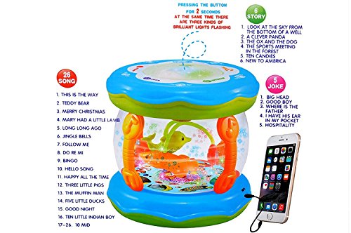 Image of Touch Drum Set Kids Toy w /d Music & LED Lights | Educational Game Develop Hand-Eye cordination | Lamplight MP3 Player