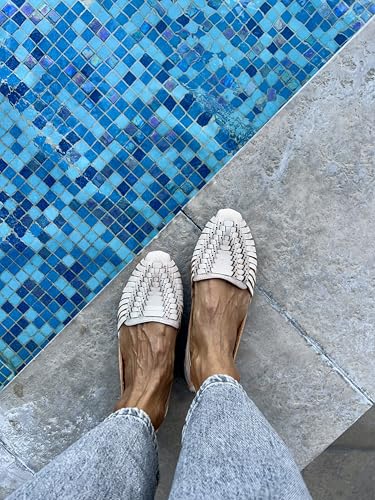 Image of Macarena Collection Womens Shoes Leather Sandals for Women | Huarache Handmade Mexican Sandals | Comfortable & Stylish Womens Sandals 2167