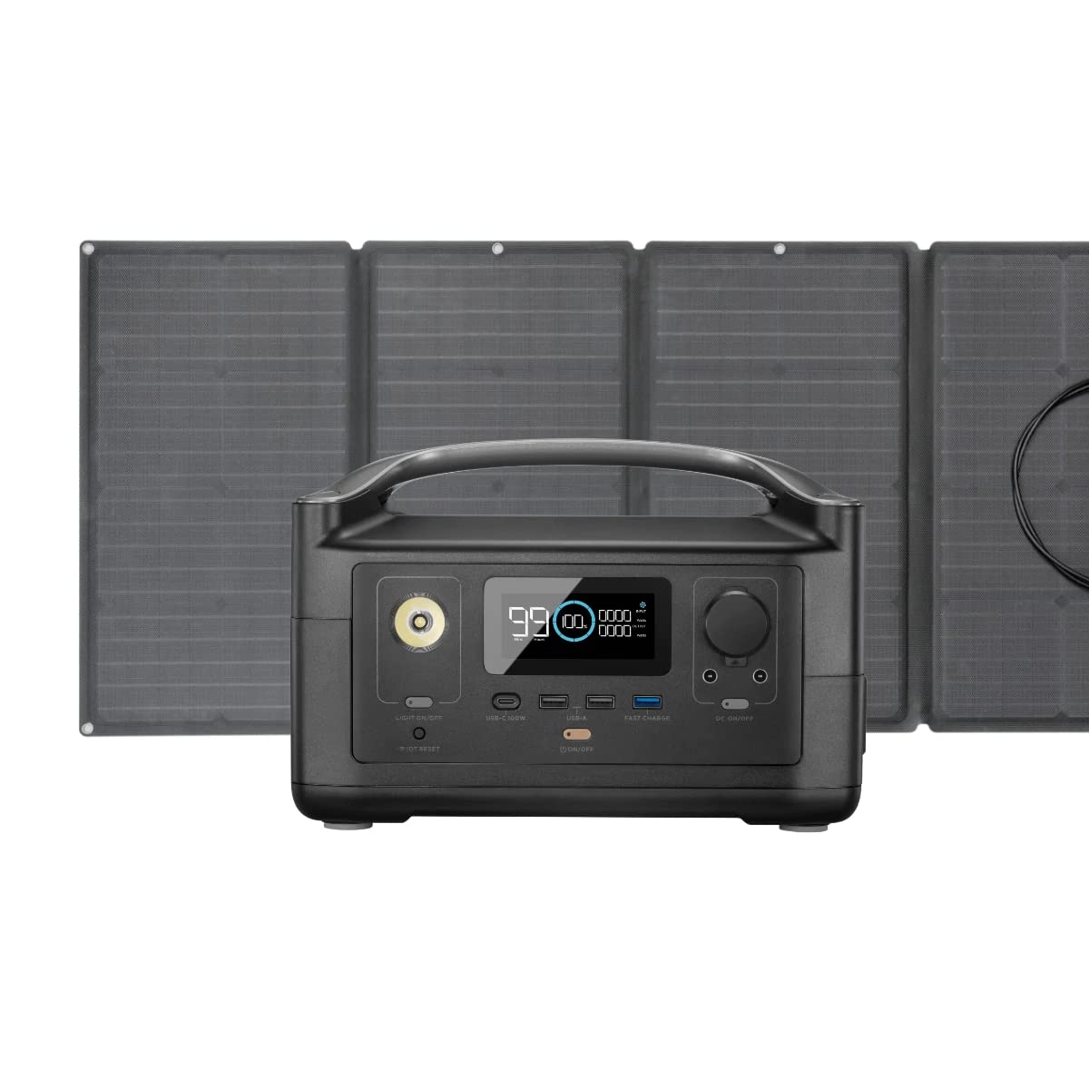 Amazon.co.jp: 【セット】EF EcoFlow(エコフロー) ポータブル電源 