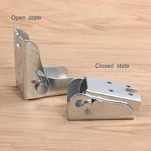 Miniatura 4 de Accesorios para patas de bisagra autobloqueante de 90°, soportes para patas de mesa plegables, mesa plegable de cocina, pie plegable de sofá, pie