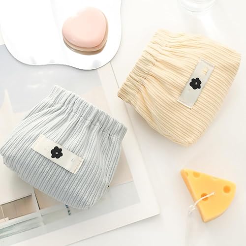 Miniatura 4 de Bolsa de almacenamiento elástica de pana, organizador portátil para reventar, mini bolsa de maquillaje, bolsa de lápiz labial para mujer, billetera