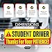 Student Driver Magnet for Car - Extra Strong Hold - 9.72